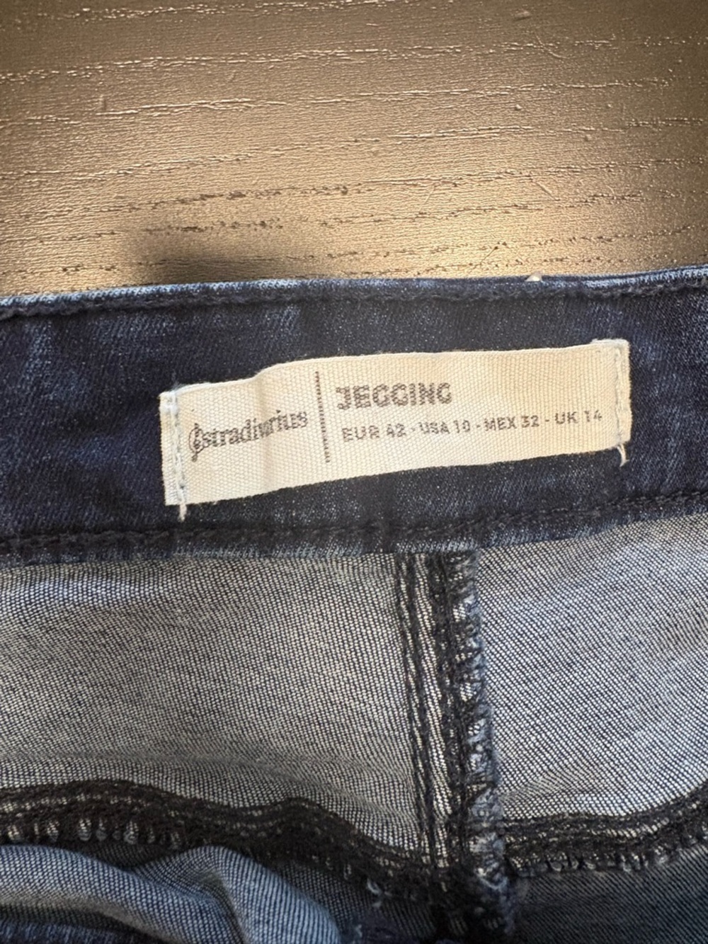 Stradivarius EUR 42 Slim Skinny Jeans in Medium Blue - Picture 4 of 4